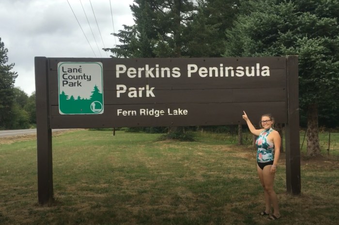 fern ridge lake sign